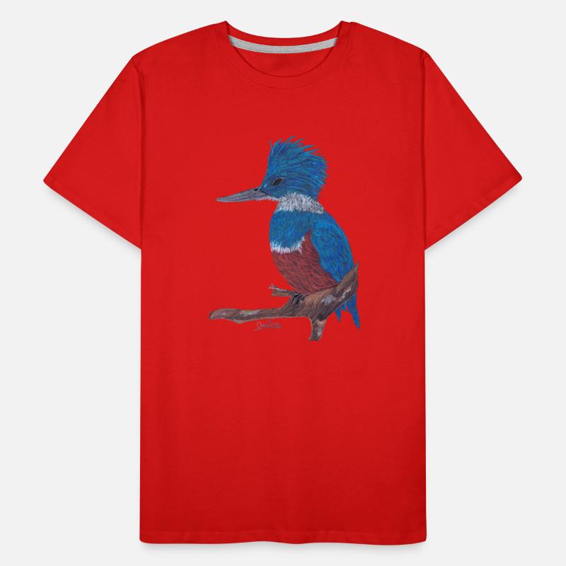 Ein charismatischer Eisvogel. Männer Premium Bio T-Shirt
