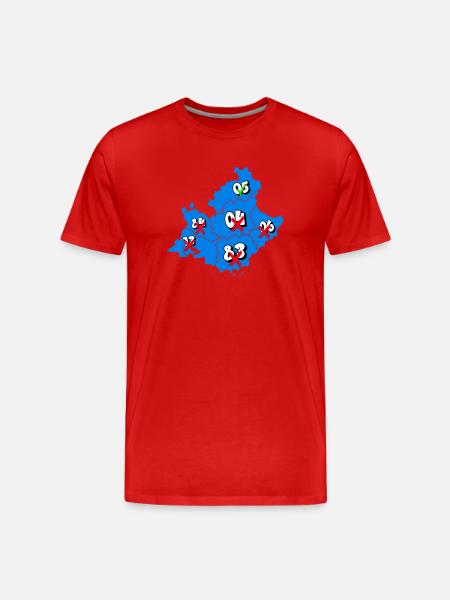 PACA Region - Men's Premium Organic T-Shirt - red