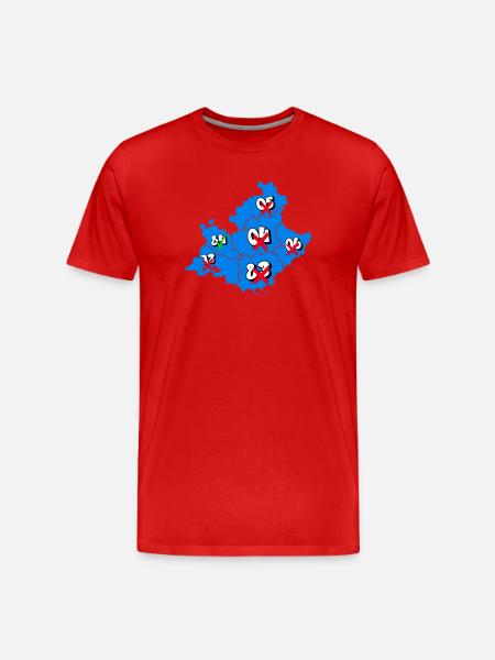 PACA Region - Men's Premium Organic T-Shirt - red