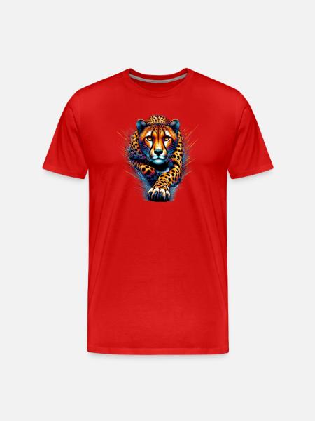 Guépard - T-shirt bio Premium Homme - rouge