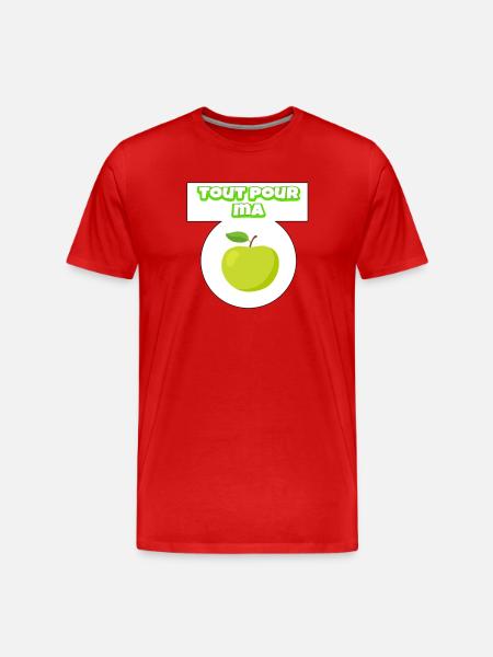 Everything for my apple - Men's Premium Organic T-Shirt - red