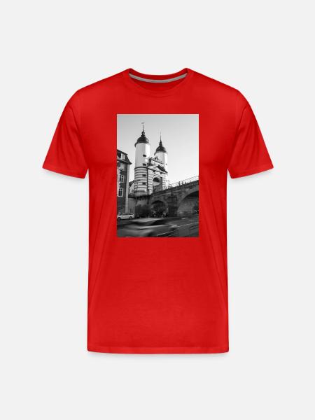 Bridge Gate Heidelberg - Men's Premium Organic T-Shirt - red