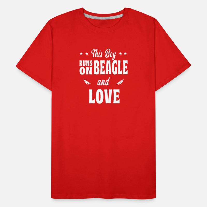 Ce design beagle pour garçon T-shirt bio Premium Homme