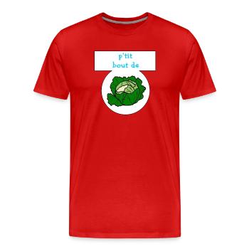 Kleiner Wonneproppen - Männer Premium Bio T-Shirt - Rot - Vorne - Damien (186cm)