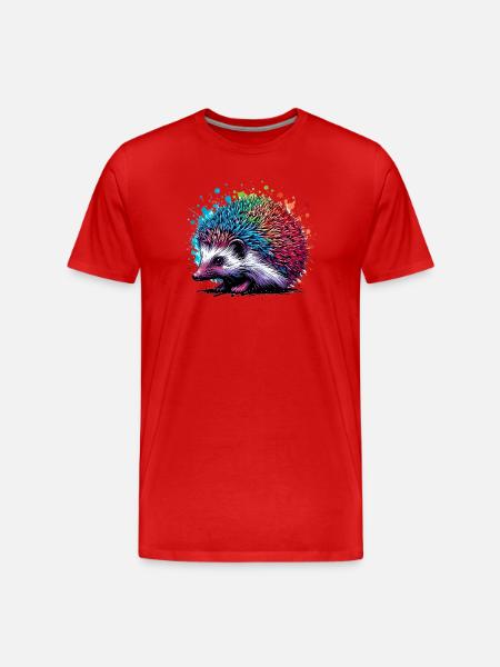 Hérisson - T-shirt bio Premium Homme - rouge
