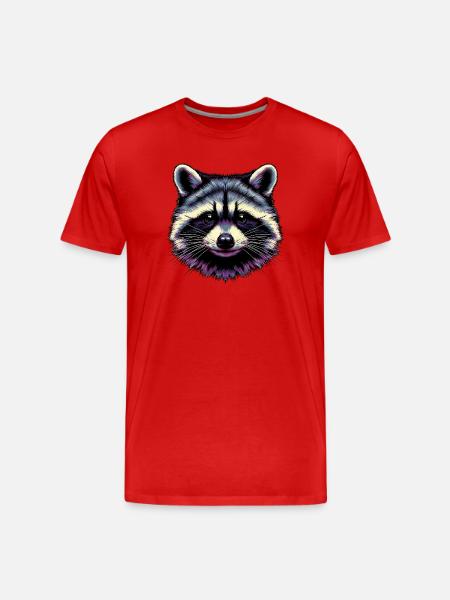 Raton laveur - T-shirt bio Premium Homme - rouge