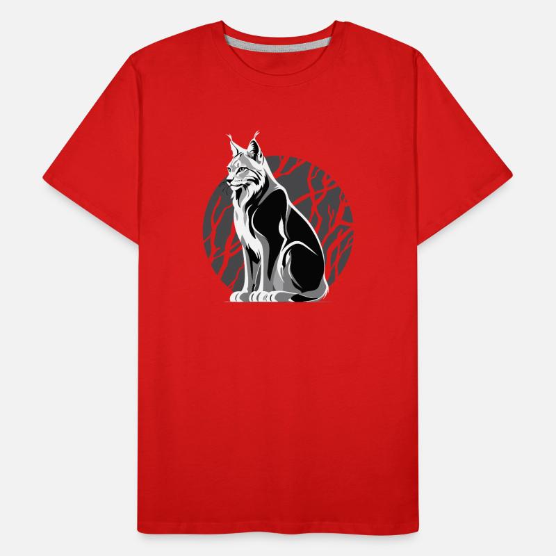 Luchs Männer Premium Bio T-Shirt