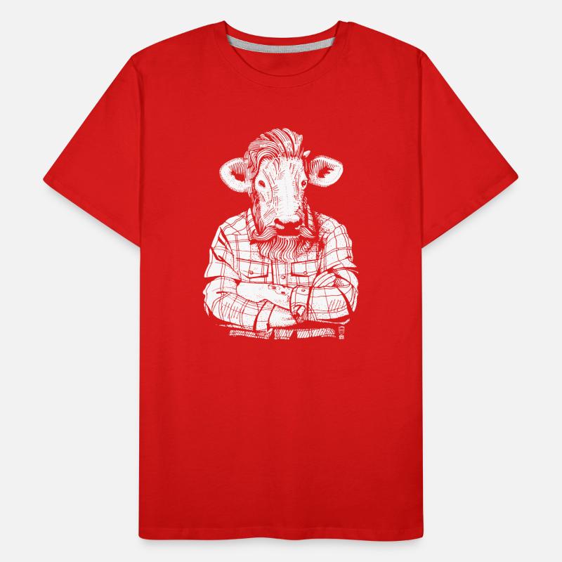 Mister Beef (white version) Men's Premium Organic T-Shirt