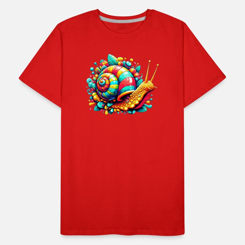 Schnecke Männer Premium Bio T-Shirt