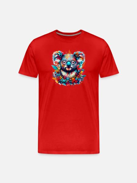 Koala - Men's Premium Organic T-Shirt - red
