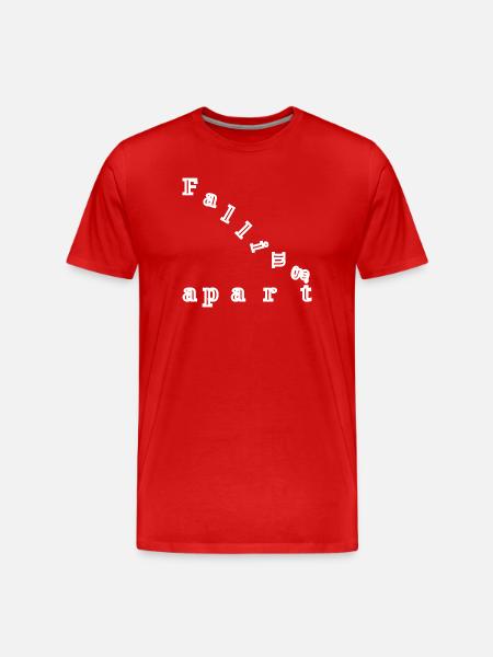 Falling apart - Men's Premium Organic T-Shirt - red