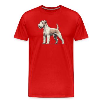 Terrier - T-shirt bio Premium Homme - rouge - Devant - Damien (186cm)