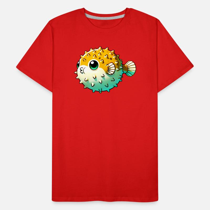 Kugelfisch Männer Premium Bio T-Shirt