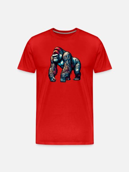 Gorille - T-shirt bio Premium Homme - rouge