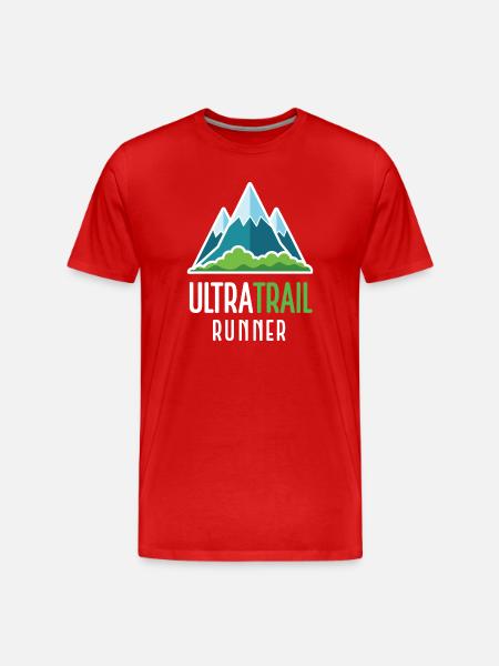 Ultra Trail Runner - Men's Premium Organic T-Shirt - red