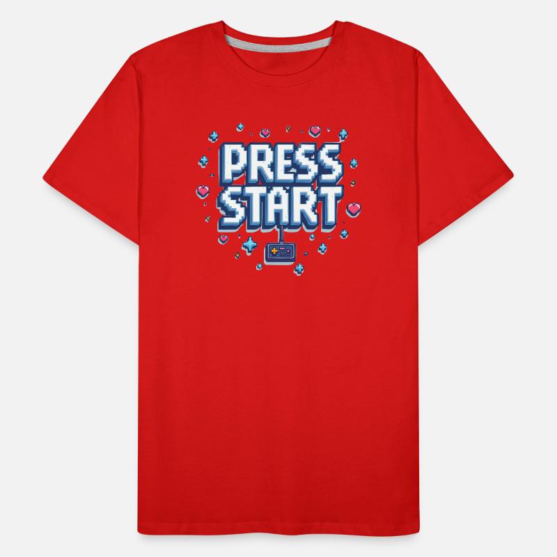 Press Start Männer Premium Bio T-Shirt