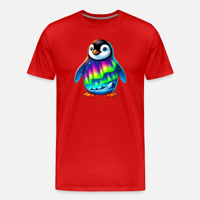 Pingouin - T-shirt bio Premium Homme - rouge
