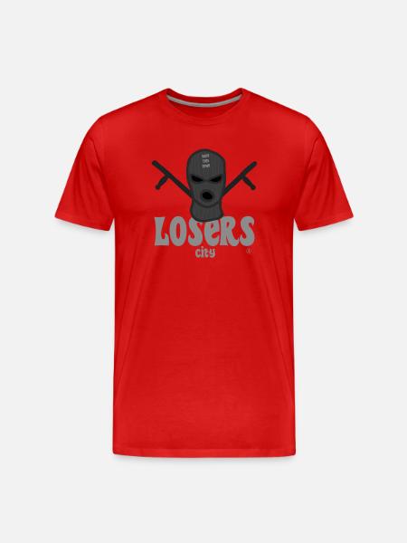 Thug on Protest - Men's Premium Organic T-Shirt - red