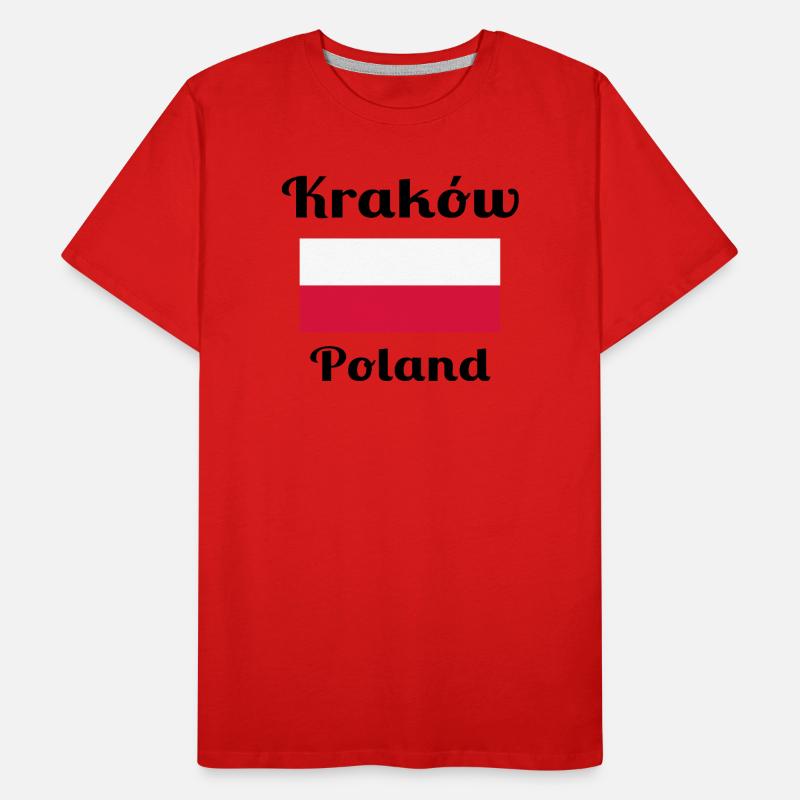 Cracovie, Pologne - Imprimés élégants T-shirt bio Premium Homme