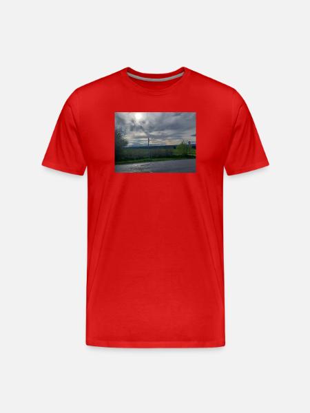 Evening Mood South Germany - Men's Premium Organic T-Shirt - red