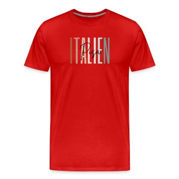 Italien Urlaub Pisa Städtereise Geschenk - Männer Premium Bio T-Shirt - Rot - Vorne - Damien (186cm)