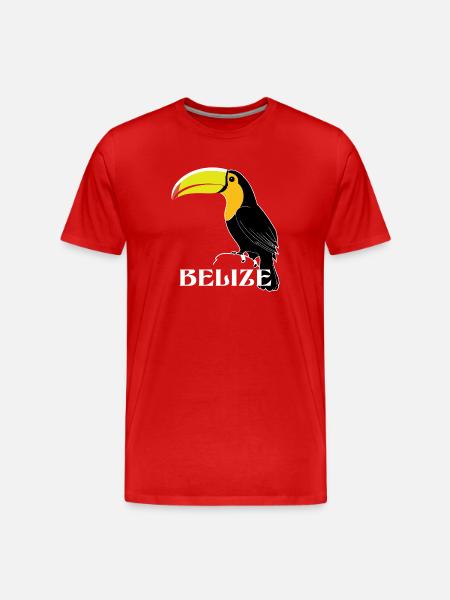 Toucan Belize - T-shirt bio Premium Homme - rouge