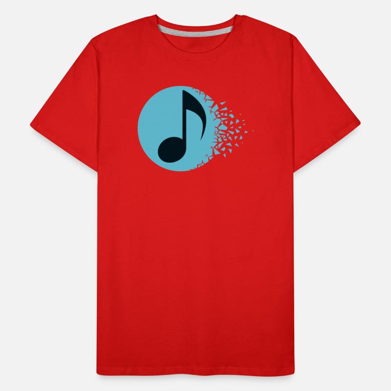 Melodische Burst-Note Männer Premium Bio T-Shirt