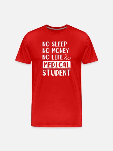 Medicine Student Doctor - Men's Premium Organic T-Shirt - red