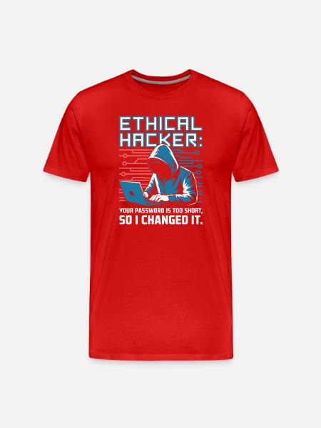 Hacker éthique - T-shirt bio Premium Homme - rouge