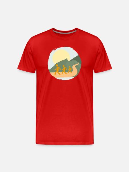 Keep on Walking - Men's Premium Organic T-Shirt - red