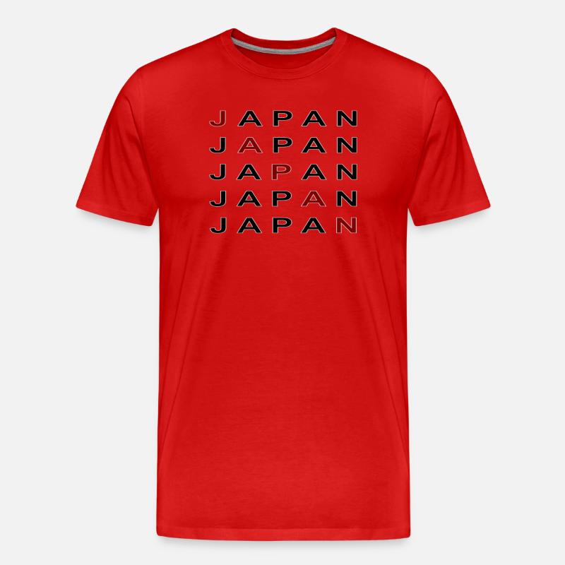 Japan2 - Männer Premium Bio T-Shirt - Rot