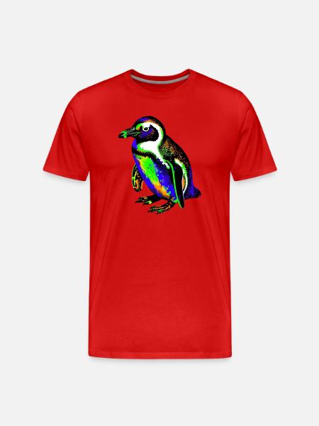 Pingouin - T-shirt bio Premium Homme - rouge