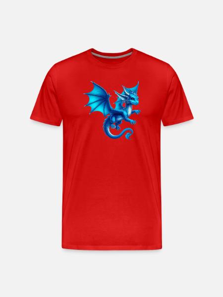 Dragon - Men's Premium Organic T-Shirt - red