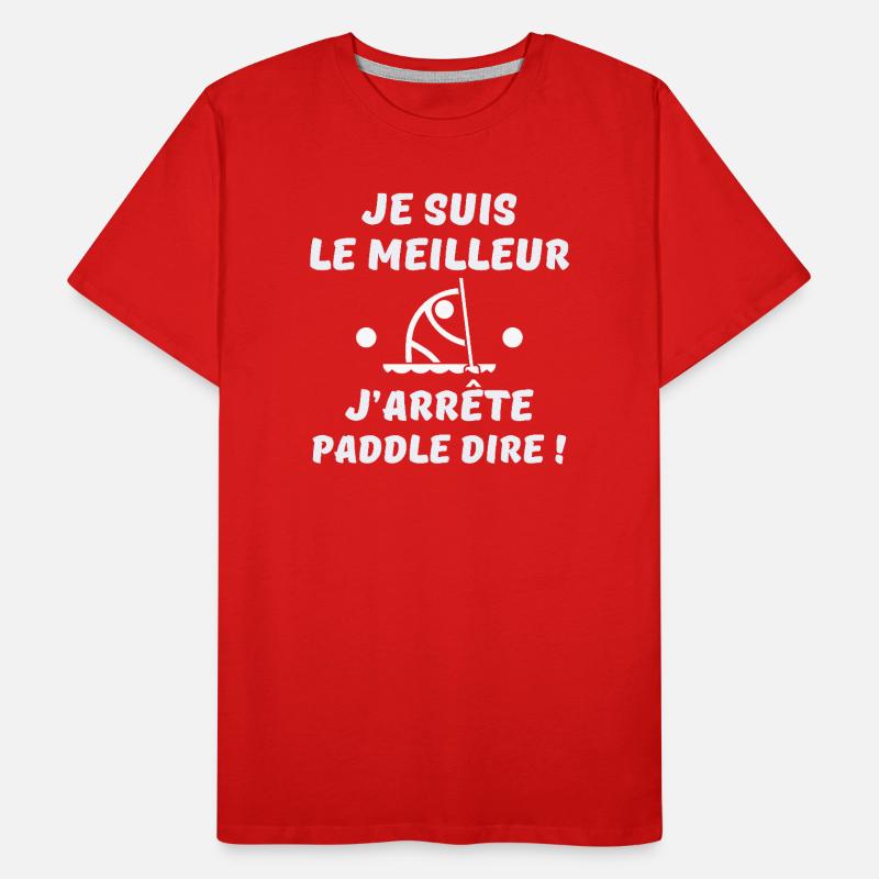 paddle, fan de paddle, pagayer T-shirt bio Premium Homme