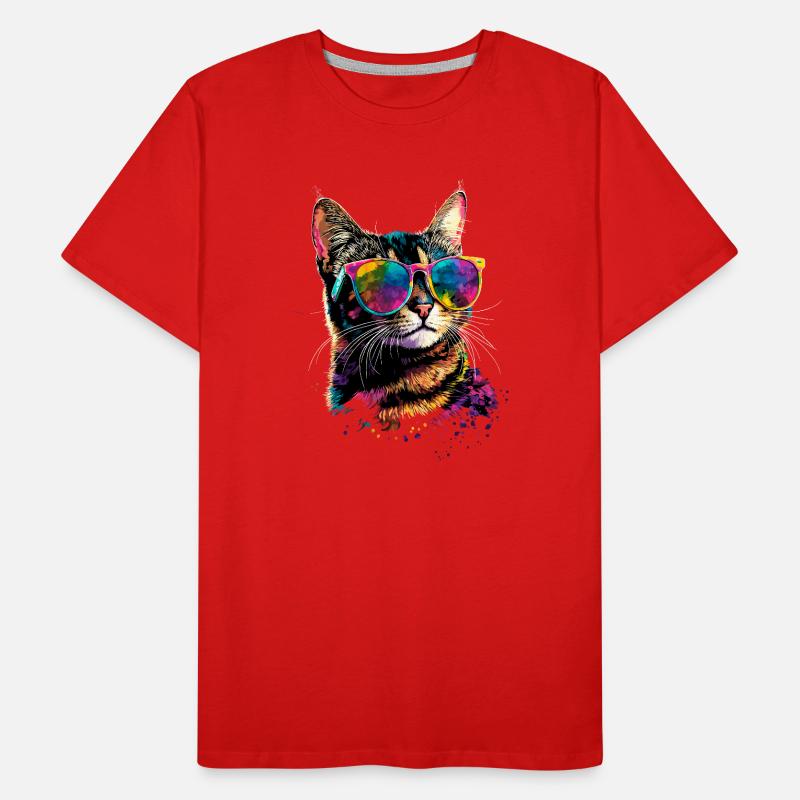 Bengal Katze Leopard Cat Leopardette Bengal Katzen Männer Premium Bio T-Shirt