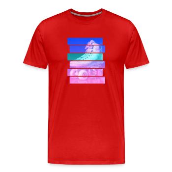 Rollschuh - Männer Premium Bio T-Shirt - Rot - Vorne - Damien (186cm)