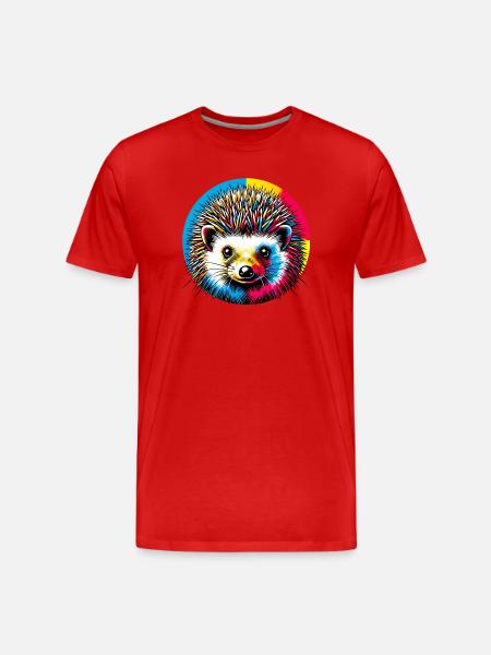 Hérisson - T-shirt bio Premium Homme - rouge