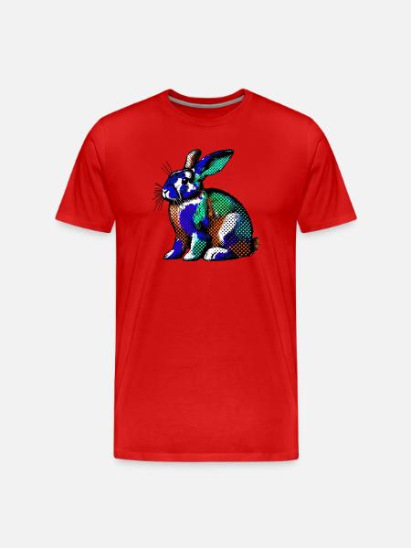 Lapin - T-shirt bio Premium Homme - rouge