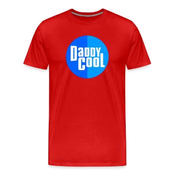 Daddy cool - T-shirt bio Premium Homme - rouge - Devant - Damien (186cm)