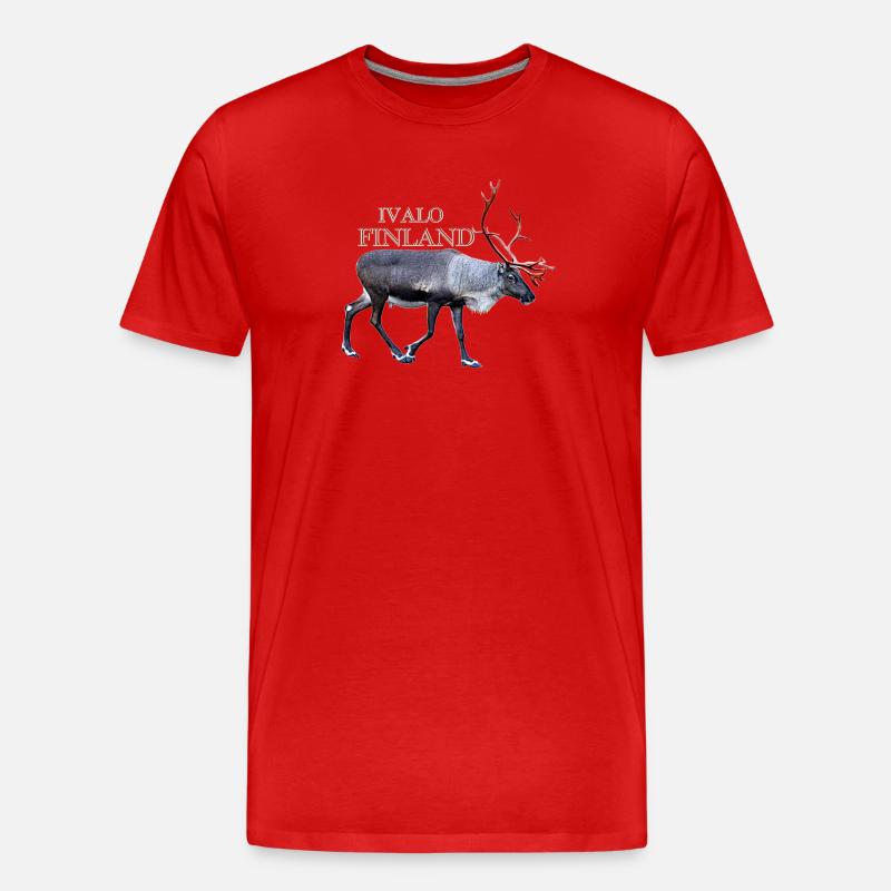 Ivalo - Männer Premium Bio T-Shirt - Rot