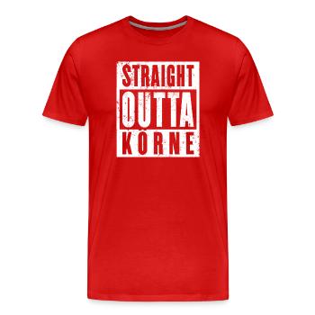 Körne, Ruhrgebiet, Ruhrpott, Dortmund Körne - Männer Premium Bio T-Shirt - Rot - Vorne - Damien (186cm)