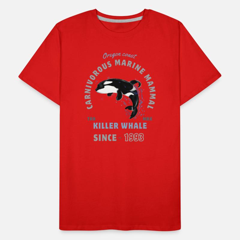 Orca Tier Meeressäuger - Schwertwal Männer Premium Bio T-Shirt