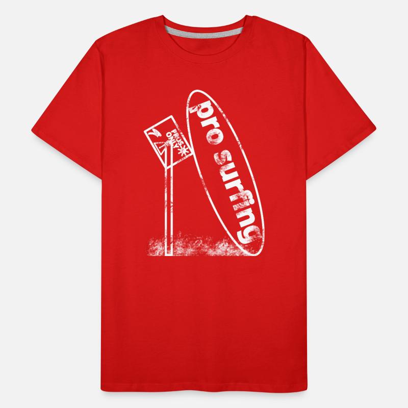 Decaying Surfboard Men's Premium Organic T-Shirt