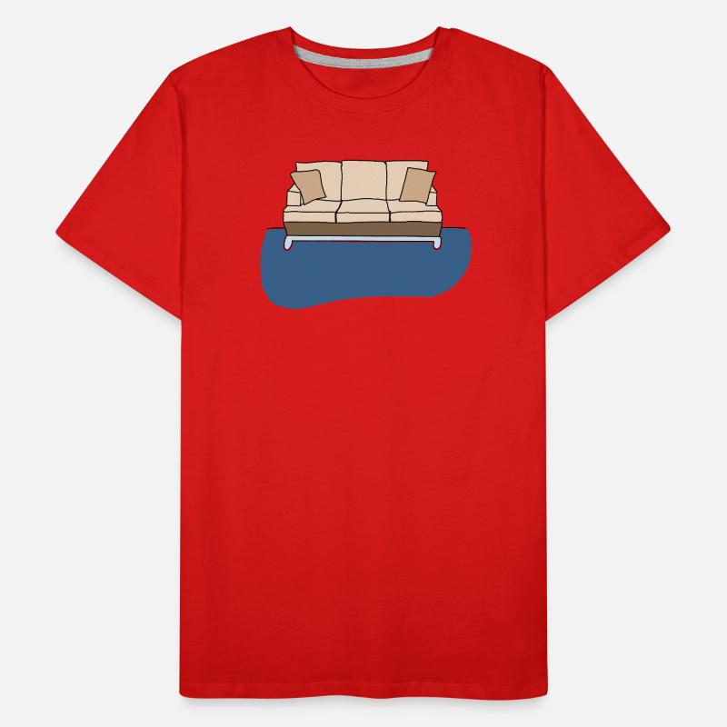 Sofa, colorful artwork Men's Premium Organic T-Shirt