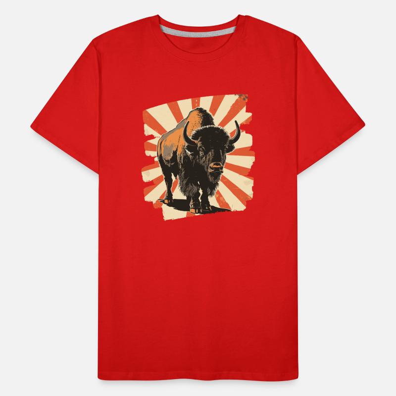 Bison Rétro T-shirt bio Premium Homme