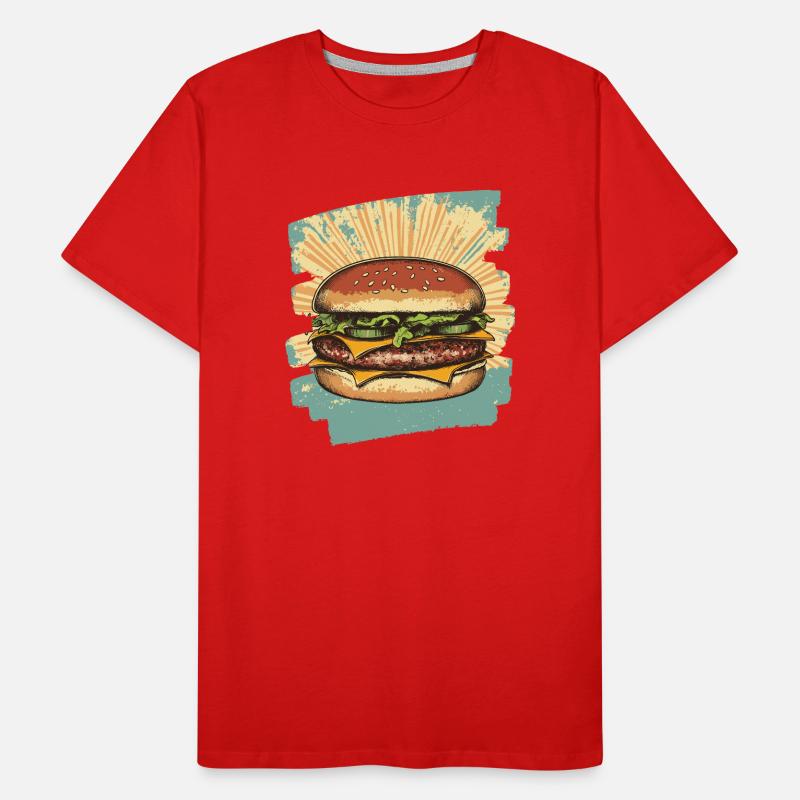 Burger Rétro T-shirt bio Premium Homme