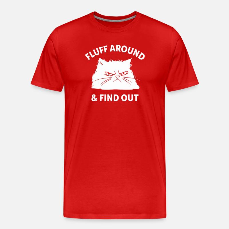 Fluff Around & Découvrez-le - T-shirt bio Premium Homme - rouge