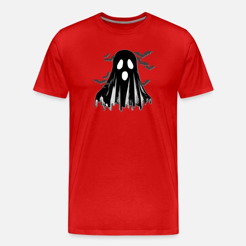 Bettuchgeist, Fledermäuse, closing - Männer Premium Bio T-Shirt - Rot