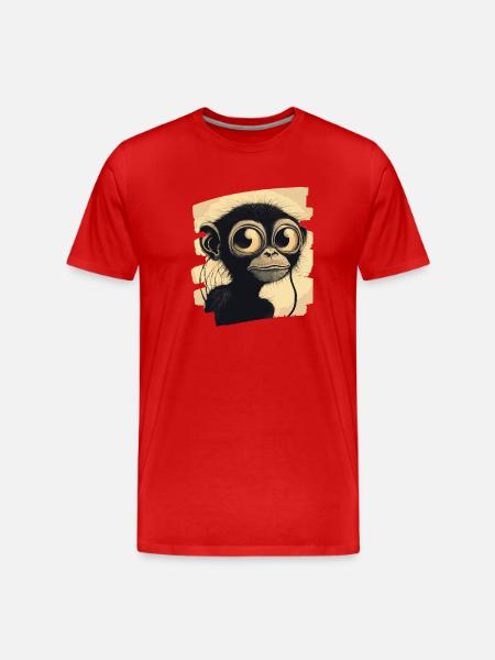 Singe - T-shirt bio Premium Homme - rouge