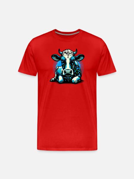 Vache - T-shirt bio Premium Homme - rouge